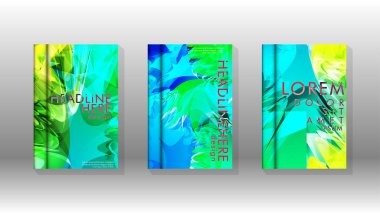 Renkli soyut sprey desenleri ile arka plan kapağı vektör tasarımı. Renk karışımı. Vektör Eps 10. Vektör çizimi