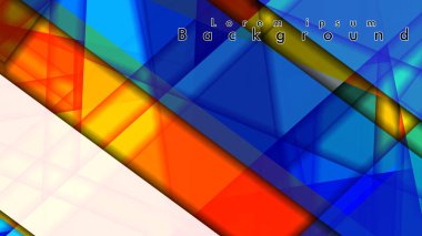 Renkli desen çizgileri ile soyut vektör arka plan tasarımı