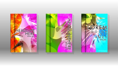 Renkli soyut sprey desenleri ile arka plan kapağı vektör tasarımı. Renk karışımı. Vektör Eps 10. Vektör çizimi