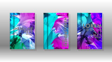 Renkli soyut sprey desenleri ile arka plan kapağı vektör tasarımı. Renk karışımı. Vektör Eps 10. Vektör çizimi