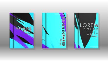 Geometrik tasarım arka planlı kapak kitabı.