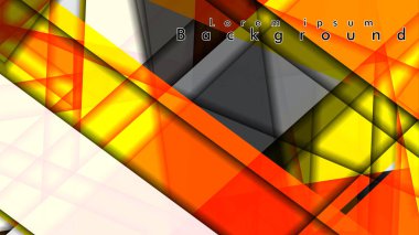 Dikdörtgen tüp elemanları vektör 3d arka plan