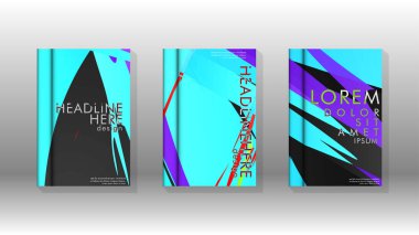 Geometrik tasarım arka planlı kapak kitabı.