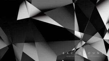 Soyut geometrik arka plan. koyu üçgen vektörü