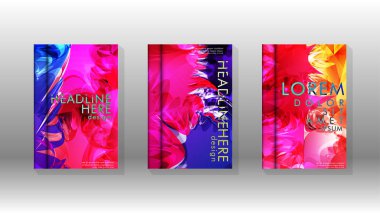 Renkli soyut sprey desenleri ile arka plan kapağı vektör tasarımı. Renk karışımı. Vektör Eps 10. Vektör çizimi