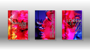 Renkli soyut sprey desenleri ile arka plan kapağı vektör tasarımı. Renk karışımı. Vektör Eps 10. Vektör çizimi