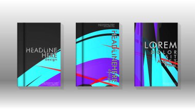 Kitap Kapağı renkli geometrik arka planlar.