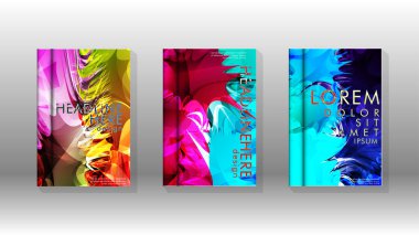 Renkli soyut sprey desenleri ile arka plan kapağı vektör tasarımı. Renk karışımı. Vektör Eps 10. Vektör çizimi