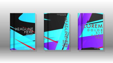 Kitap Kapağı renkli geometrik arka planlar.