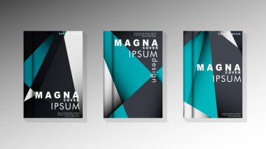 Degrade minimal geometrik desen. üçgen kapağın arka plan tasarımı