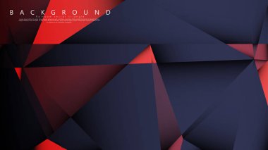 Koyu kırmızı bir arada vektör üçgen arka plan. Degradeler ve saydamlık ile geometrik illüstrasyon tarzı.