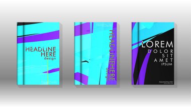 Geometrik tasarım arka planlı kapak kitabı.