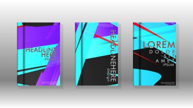 Kitap Kapağı renkli geometrik arka planlar.