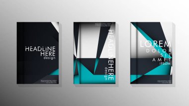 Degrade minimal geometrik desen. üçgen kapağın arka plan tasarımı