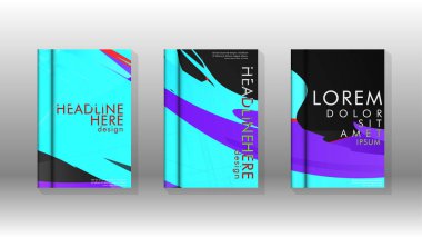 Geometrik tasarım arka planlı kapak kitabı.