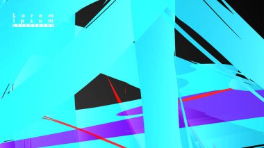 Renkli geometrik arka planlar. Basit form kompozisyonu. Eps10 vektör şablonu