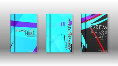 Kitap Kapağı renkli geometrik arka planlar.