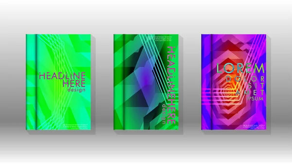 Cover-Buch bunt Sechseck abstrakten Hintergrund — Stockvektor