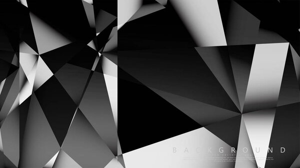 Abstract geometric background. dark triangle vector