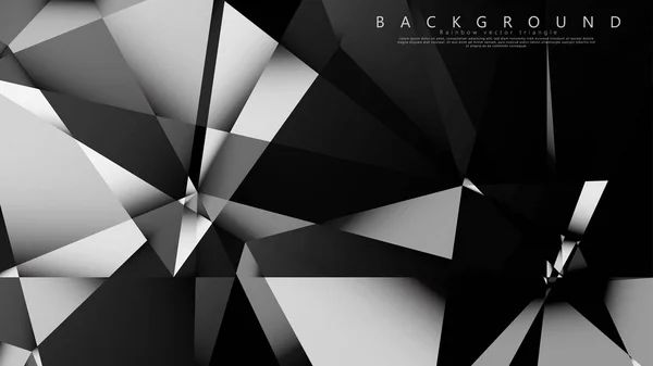 Abstract geometric background. dark triangle vector — Stock Vector