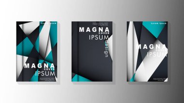 Degrade minimal geometrik desen. üçgen kapağın arka plan tasarımı