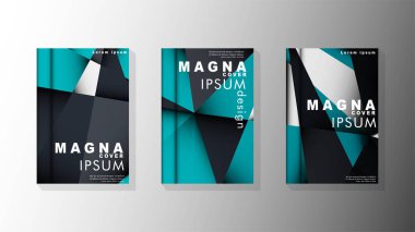 Degrade minimal geometrik desen. üçgen kapağın arka plan tasarımı