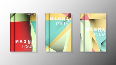 Degrade minimal geometrik desen. üçgen kapak arka plan tasarımı. pastel renkler