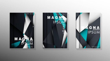 Degrade minimal geometrik desen. üçgen kapağın arka plan tasarımı