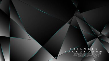 Soyut Arka Plan Geometrik lüks çokgen desenleri ile. Mavi Işık üçgen çizgisi