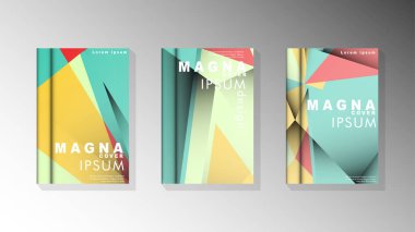 Degrade minimal geometrik desen. üçgen kapak arka plan tasarımı. pastel renkler