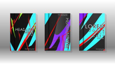 Geometrik tasarım arka planlı kapak kitabı.