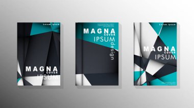 Degrade minimal geometrik desen. üçgen kapağın arka plan tasarımı