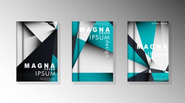 Degrade minimal geometrik desen. üçgen kapağın arka plan tasarımı