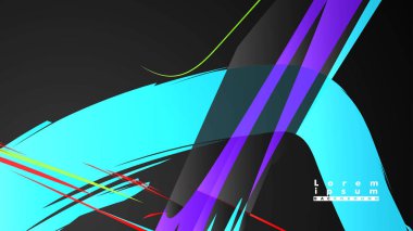 Renkli geometrik arka planlar. Basit form kompozisyonu. Eps10 vektör şablonu
