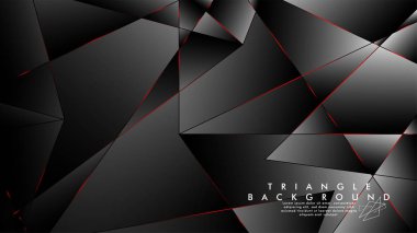 Soyut Arka Plan Geometrik Lüks çokgen desenleri ve Kırmızı üçgen çizgileri ile