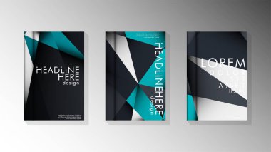 Degrade minimal geometrik desen. üçgen kapağın arka plan tasarımı