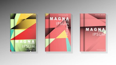 Degrade minimal geometrik desen. üçgen kapak arka plan tasarımı. pastel renkler