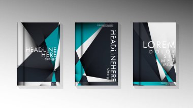 Degrade minimal geometrik desen. üçgen kapağın arka plan tasarımı