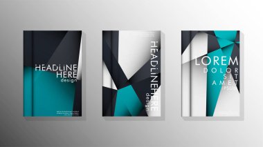 Degrade minimal geometrik desen. üçgen kapağın arka plan tasarımı