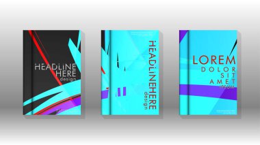 Kitap Kapağı renkli geometrik arka planlar.