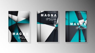 Degrade minimal geometrik desen. üçgen kapağın arka plan tasarımı