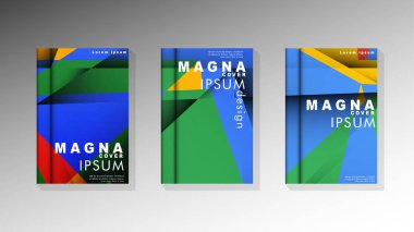 Degrade minimal geometrik desen. renklerle üçgen kapak arka plan tasarımı