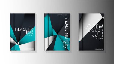 Degrade minimal geometrik desen. üçgen kapağın arka plan tasarımı