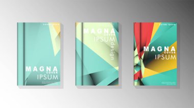 Degrade minimal geometrik desen. üçgen kapak arka plan tasarımı. pastel renkler