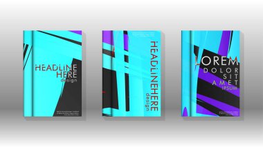 Geometrik tasarım arka planlı kapak kitabı.