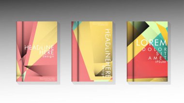 Degrade minimal geometrik desen. üçgen kapak arka plan tasarımı. pastel renkler