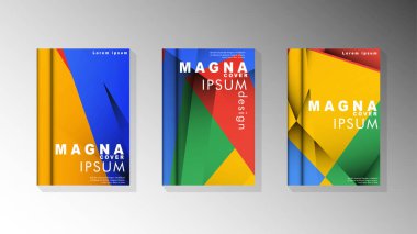 Degrade minimal geometrik desen. renklerle üçgen kapak arka plan tasarımı