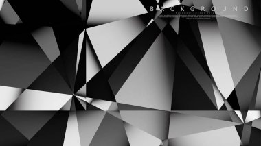 Soyut geometrik arka plan. koyu üçgen vektörü