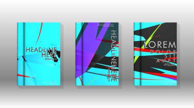 Kitap Kapağı renkli geometrik arka planlar.