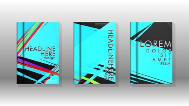Kitap Kapağı renkli geometrik arka planlar.